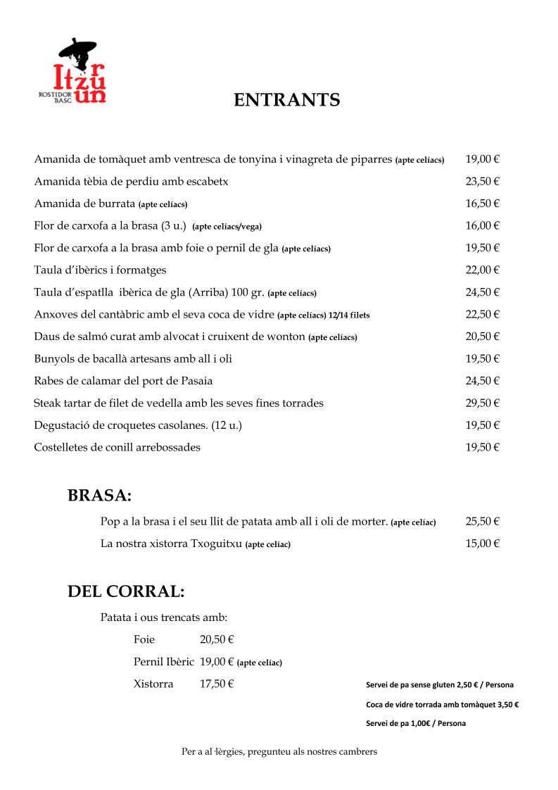 Menu Itzurun (Grupo Yakedo, Sl)-2